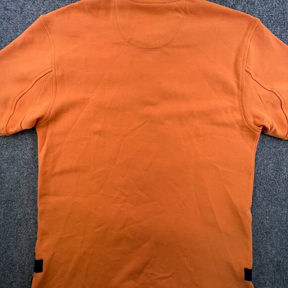 Orvis Polo Shirt Mens Medium Orange Short Sleeve Outdoor Camping Casual Cotton - Picture 10 of 10